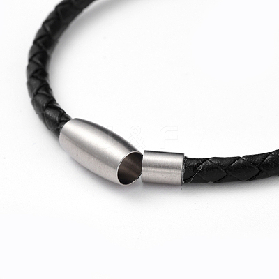 Unisex Leather Cord Bracelets BJEW-JB04784-1