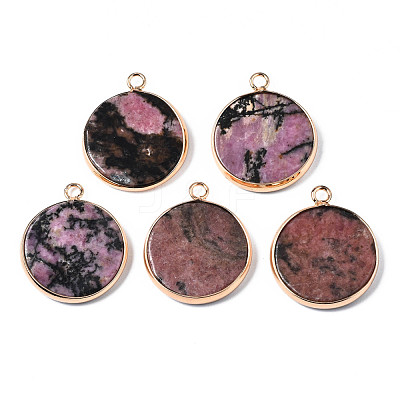 Natural Rhodonite Pendants G-Q998-010F-1