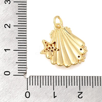 Brass Micro Pave Cubic Zirconia Pendants KK-A266-49B-G-1