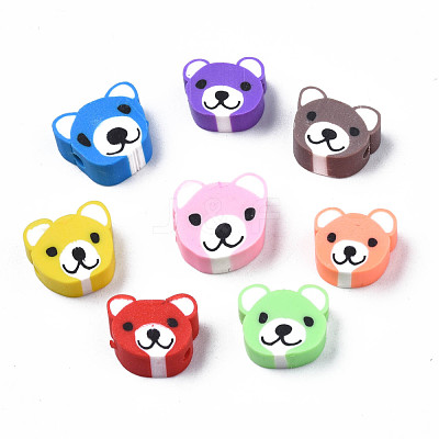 Handmade Polymer Clay Beads X-CLAY-S096-004-1