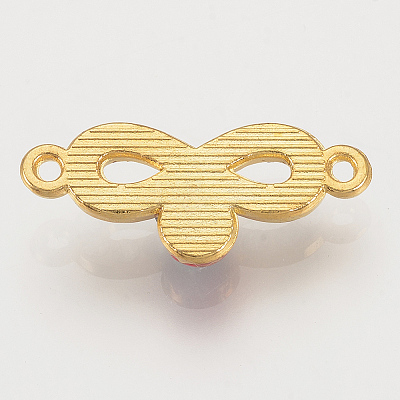 Alloy Rhinestone Links Connectors LS-X-ALRI-S170-32G-1
