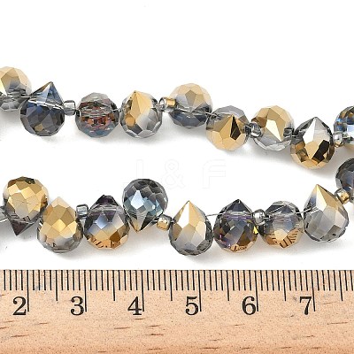 Electroplate Glass Beads Strands EGLA-D030-17Z-1