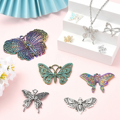 10Pcs 10 Styles Alloy Pendants FIND-YW0011-06-1