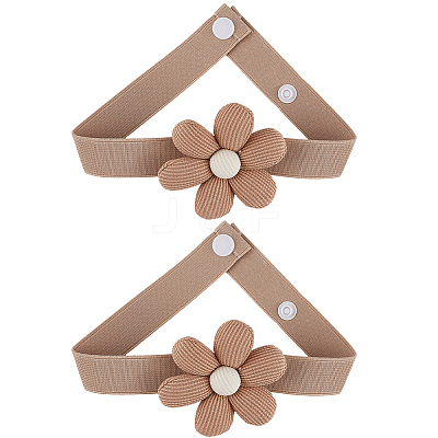 Fibre Flower Curtain Tiebacks AJEW-WH20022-50B-02-1
