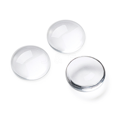 Transparent Glass Cabochons GGLA-CD0001-03-1