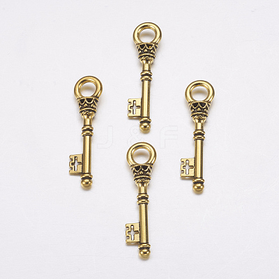 Tibetan Style Alloy Pendants TIBEP-EA10909YKG-AG-LF-1