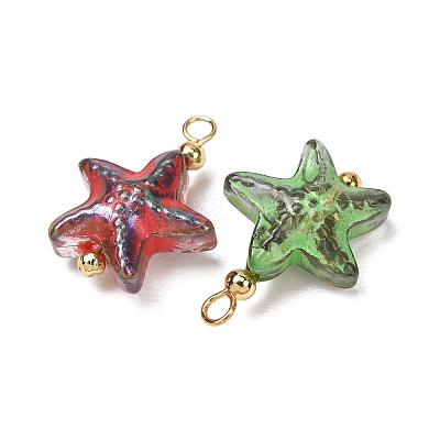 Baking Paint Glass Pendants GL-CBA010C-08G-1