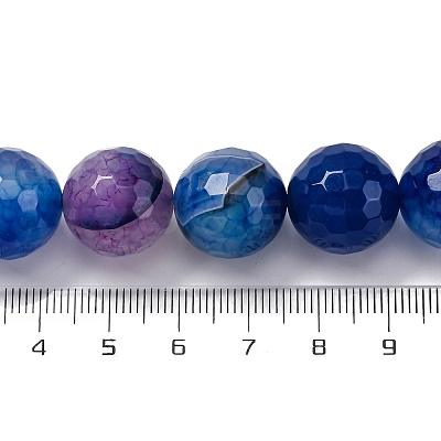 Natural Dragon Veins Agate(Dyed & Heated) Beads Strands G-K390-A08-01-1