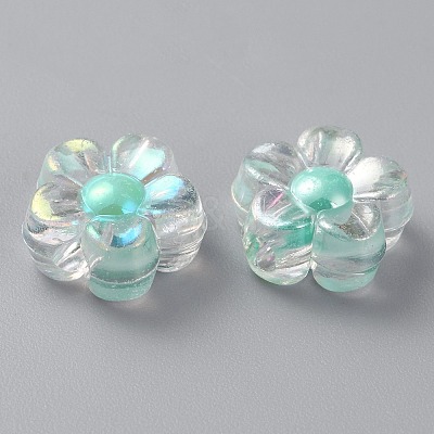 Transparent Acrylic Beads OACR-WH0032-13F-1