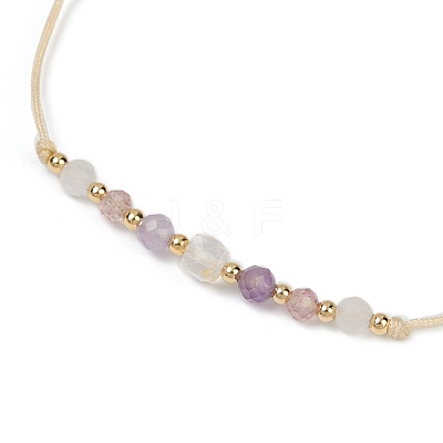 Natural stone constellation bracelet with 12 zodiac signs X-NR2952-10-1