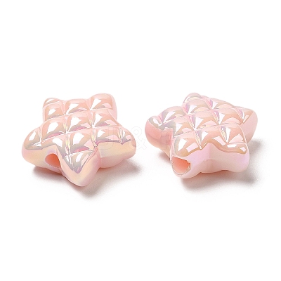Opaque Acrylic Waffle Beads LS-MACR-D074-03E-1