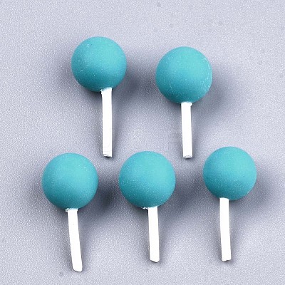 Handmade Polymer Clay 3D Lollipop Embellishments X-CLAY-T016-82B-1
