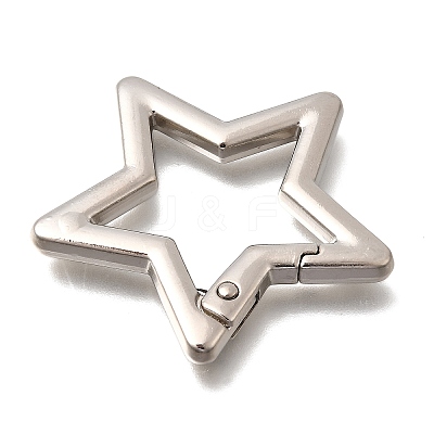 Zinc Alloy Spring Gate Rings FIND-H050-01B-P-1