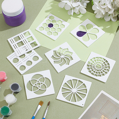 Acrylic Drawing Painting Stencils Templates DIY-BC0015-50B-1