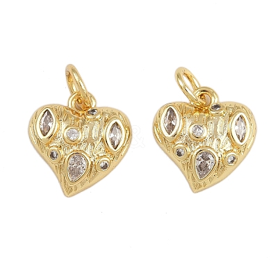 Brass Micro Pave Cubic Zirconia Pendants KK-A269-05G-1