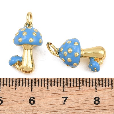 Brass Enamel Pendants KK-CBA3297-09G-D-1