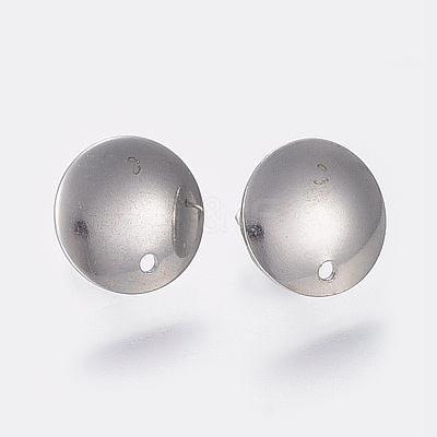 Non-Tarnish 304 Stainless Steel Stud Earring Findings STAS-K184-03-01P-1