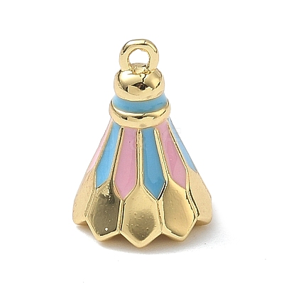 Brass Enamel Pendants KK-I476-28A-G01-1
