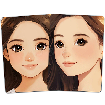 Plastic Makeup Painting Practice Board MRMJ-WH0101-004-1