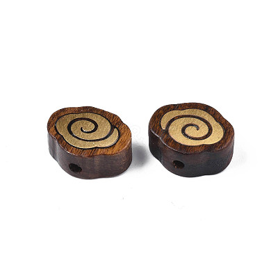 Natural Wood Undyed Beads WOOD-N013-008-1