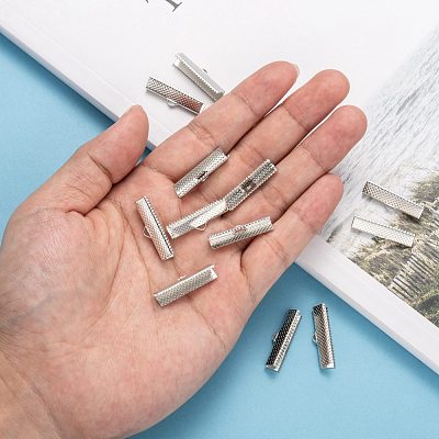 Iron Ribbon Crimp Ends E182Y-1