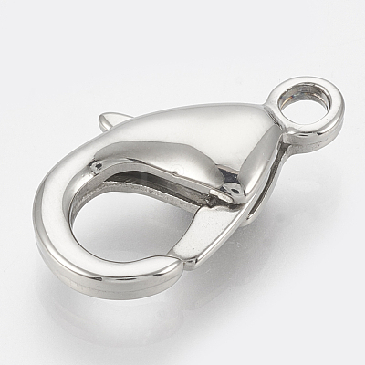 Tarnish Resistant 304 Stainless Steel Lobster Claw Clasps STAS-T033-25D-1