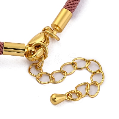 Nylon Cords Bracelet Makings Fit for Connector Charms AJEW-P116-02G-19-1