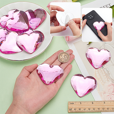 10Pcs Flat Back Acrylic Rhinestone Cabochons OACR-FG0001-22A-1