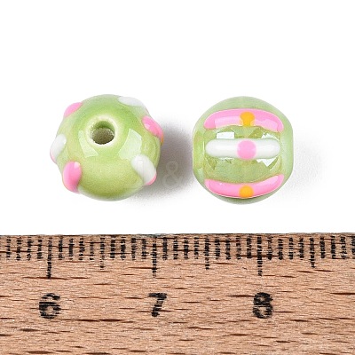 Handmade Porcelain Ceramic Beads PORC-Q005-03D-1
