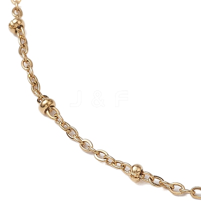 ABS Plastic Imitation Pearl Nuggets Pendant Necklaces NJEW-JN04952-1