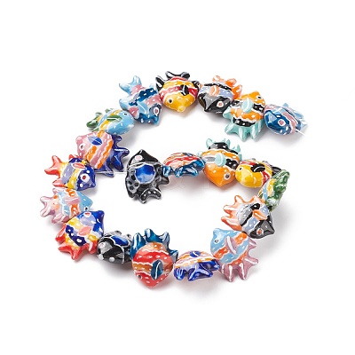 Handmade Porcelain Beads PORC-G002-54J-1