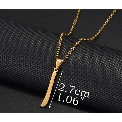 304 Stainless Steel Puerto Rico Pendant Necklaces FS-WG40BBD-05-1