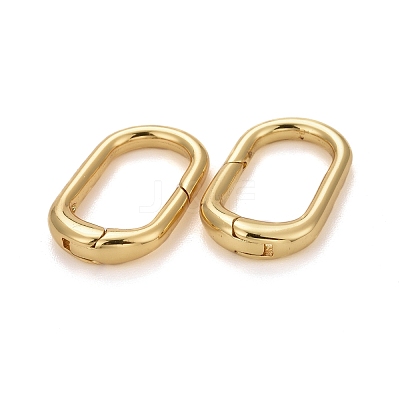 Brass Spring Gate Rings ZIRC-F120-012G-1