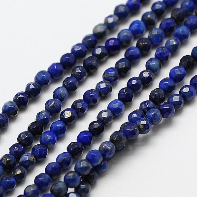 Natural Lapis Lazuli Bead Strands G-A129-3mm-22-1