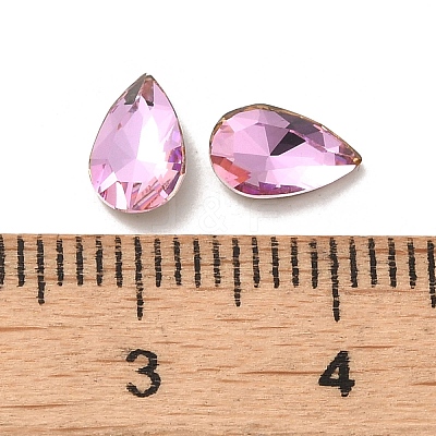 Glass Rhinestone Cabochons RGLA-P037-11A-D223-1