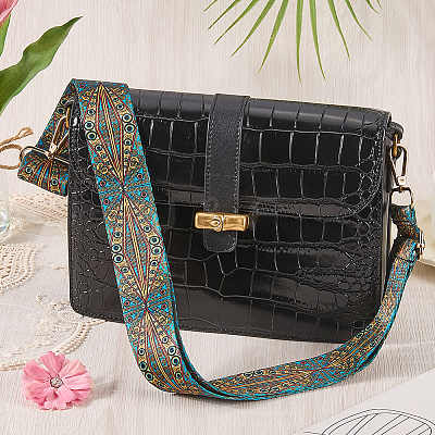 1Pc Evil Eye Pattern Adjustable Nylon Bag Straps AJEW-CL0003-40-1