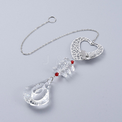 Crystals Chandelier Suncatchers Prisms AJEW-G025-E08-1