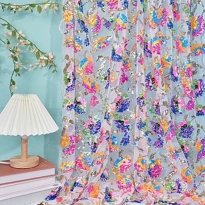2 Yards Polyester Fabrics DIY-WH0622-743A-1