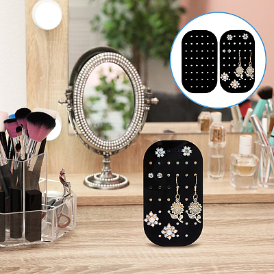 10Pcs Acrylic Earring Organizer Display Cards EDIS-WH0012-49A-1