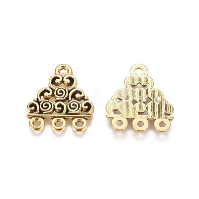 Tibetan Style Links TIBEP-EA10676YKG-AG-FF-1