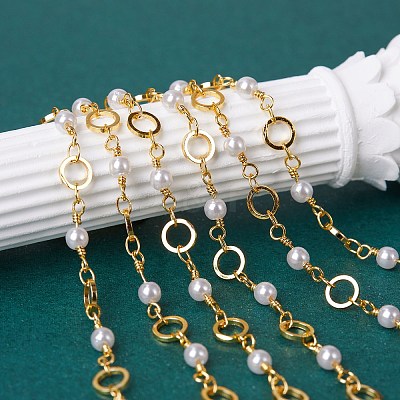 Brass Handmade Beaded Chain CHC-SZ0001-21-1
