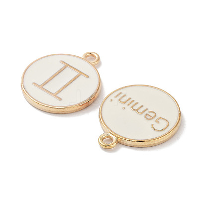 (Defective Closeout Sale: Yellowing) Alloy Enamel Pendants ENAM-XCP0001-38D-1
