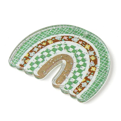 Opaque Acrylic Pendants SACR-P032-01D-1