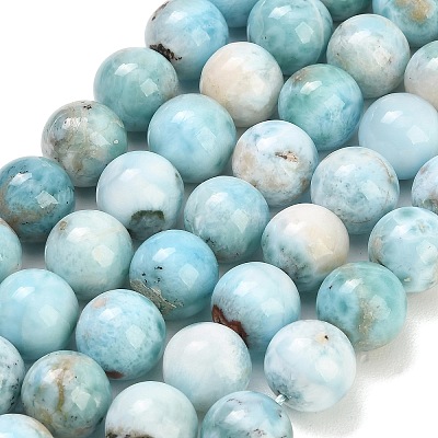 Natural Larimar Beads Strands GG-CBA007A-B01-12mm-1