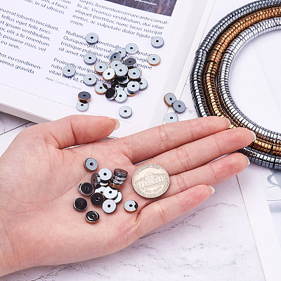 3 Strands 3 Colors Electroplate Non-magnetic Synthetic Hematite Beads Strands G-TA0001-30-1