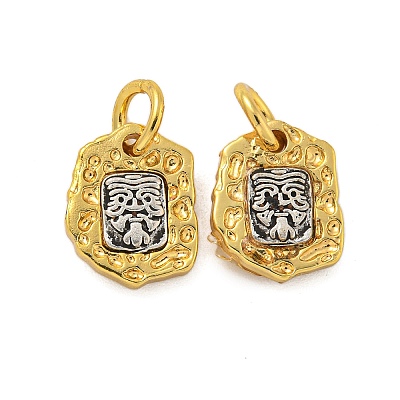 Long-Lasting Plated Brass Pendants KK-K387-01B-G-1