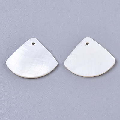 Natural Freshwater Shell Pendants SHEL-R047-19-1