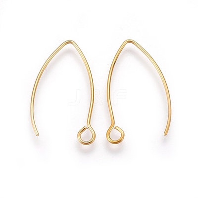 Ion Plating(IP) 304 Stainless Steel Earring Hooks STAS-O119-03G-1