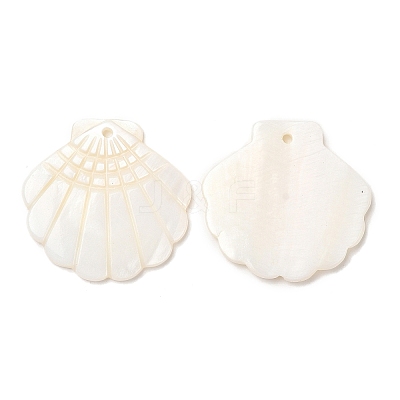 Natural Freshwater Shell Pendants SHEL-F007-20-1