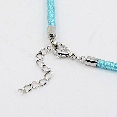 Silk Cord Necklaces Making NFS005-15-1